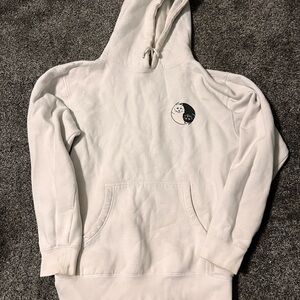 White Hoodie with Yin Yang Design